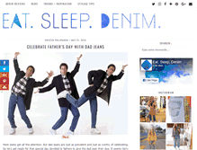 Tablet Screenshot of eatsleepdenim.com